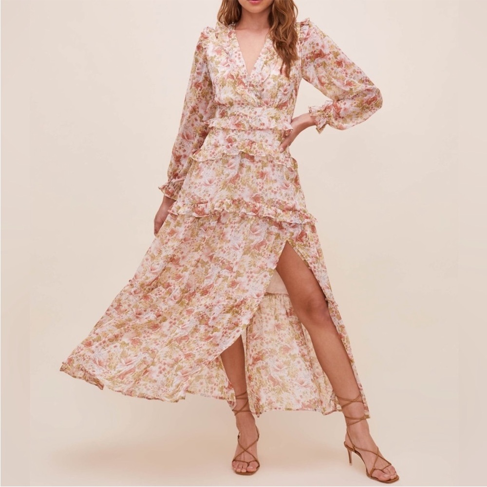 ASTR The Label Tiered Floral Maxi Dress
